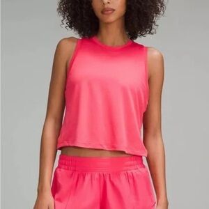 Lululemon Ultralight Waist-Length Tank Top in Glaze Pink in size 12